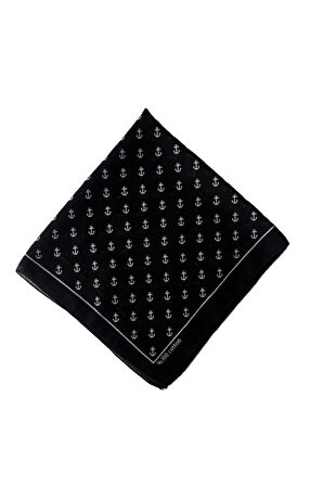 100% Pamuklu Çapa Desenli Bandana Kare Pamuklu Kumaş