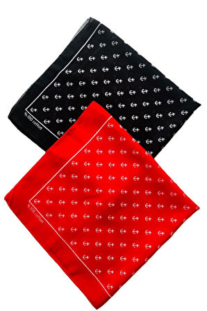 100% Pamuklu Çapa Desenli Bandana Kare Pamuklu Kumaş