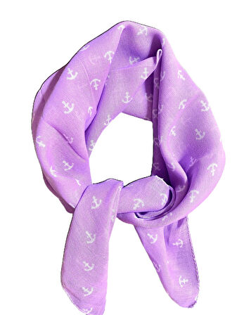 100% Pamuklu Çapa Desenli Bandana Kare Pamuklu Kumaş