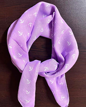 100% Pamuklu Çapa Desenli Bandana Kare Pamuklu Kumaş