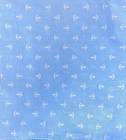 100% Pamuklu Çapa Desenli Bandana Kare Pamuklu Kumaş