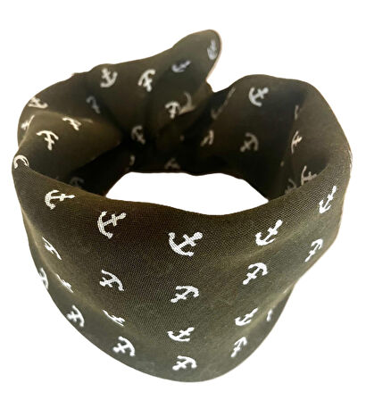 100% Pamuklu Çapa Desenli Bandana Kare Pamuklu Kumaş