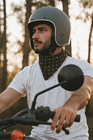 100% Pamuklu Çapa Desenli Bandana Kare Pamuklu Kumaş