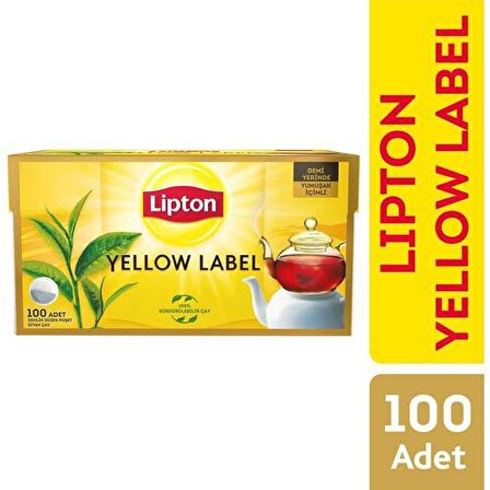 Lipton Yellow Label Demlik Poşet Siyah Çay 100'lü 