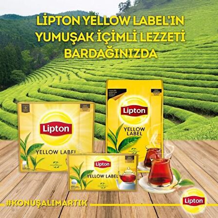 Lipton Yellow Label Demlik Poşet Siyah Çay 100'lü 