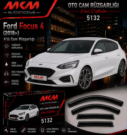 MKM FOCUS 4 SEDAN 4'LÜ MUGEN CAM RÜZGARLIĞI 2018 VE ÜZERİ