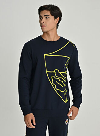 Fenerbahçe Erkek Tribün Lazer Baskılı All Over Baskı Sweat