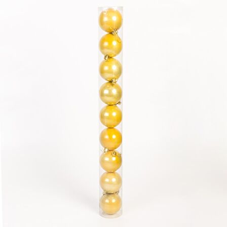 YILBAŞI 9'LU BORU TOP SÜS GOLD