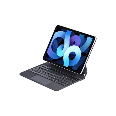 Apple iPad Pro 13 (2024) Kılıf X9P Magic Manyetik Klavyeli Tablet Kılıfı - Siyah
