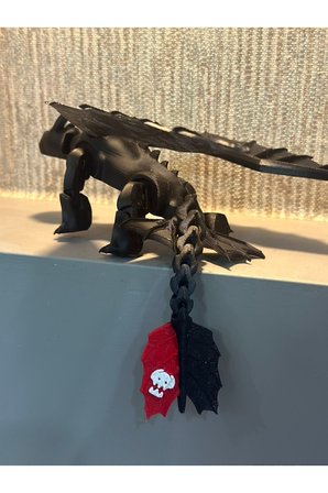 Dişsiz (toothless) Ejderhanı Nasıl Eğitirsin Hareketli Figürü - 20 Cm ( 1 Adet ) ( Siyah )