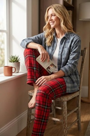 Kadın Lastikli Bel Pamuklu Pijama Altı Soft Örme Mevsimlik Ev Pantolonu