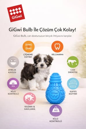 Bulb Serisi Ödül Hazneli Köpek Oyuncağı - Küçük Irk & Yavru Köpek