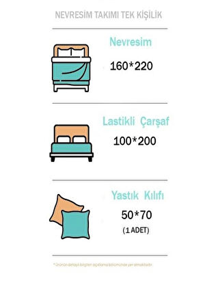 more home tek kişilik lastikli çarşaf seti yastık kılıfı mavi