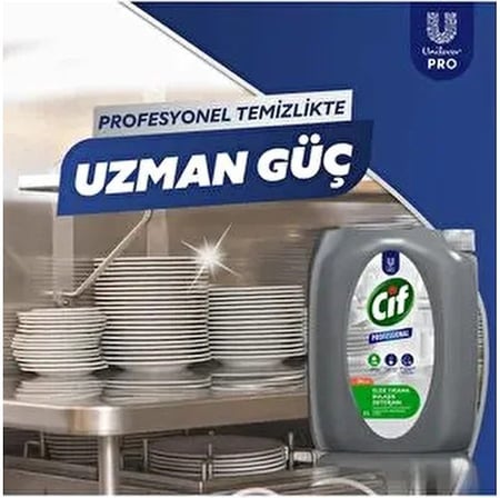 Profesyonel Elde Bulaşık Deterjanı Zorlu Yağ Lekelerine Karşı Etkili 5 L 2 Adet