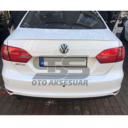 Wv Jetta Mk6 Bagaj Üstü Slim Spoiler Piano Black Parlak Beyaz