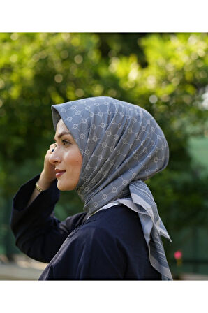 MONOGRAM DESEN SOFT EŞARP