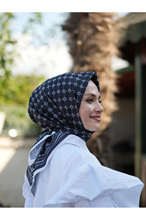 MONOGRAM DESEN SOFT EŞARP