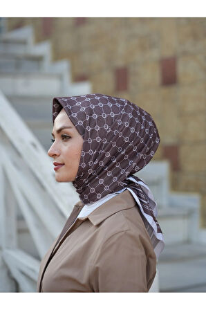 MONOGRAM DESEN SOFT EŞARP