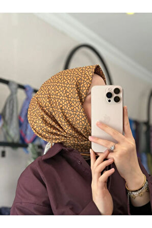 GEOMETRİ DESEN SOFT EŞARP