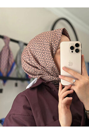 GEOMETRİ DESEN SOFT EŞARP