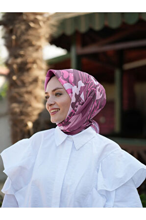 LAVİNYA DESEN PAMUKLU SOFT EŞARP