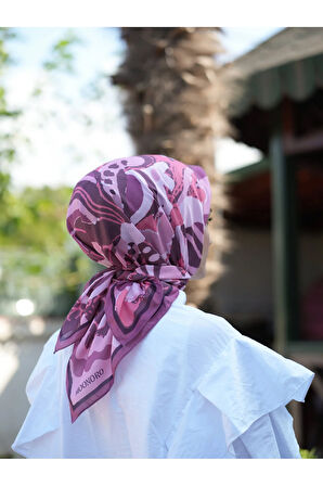 LAVİNYA DESEN PAMUKLU SOFT EŞARP