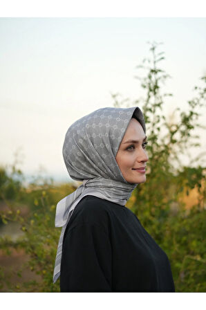 MONOGRAM PAMUKLU SOFT EŞARP