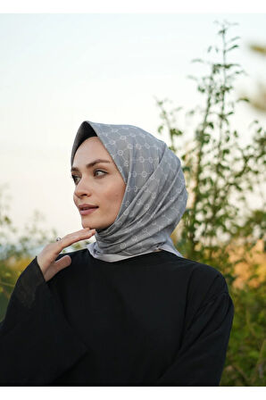 MONOGRAM PAMUKLU SOFT EŞARP