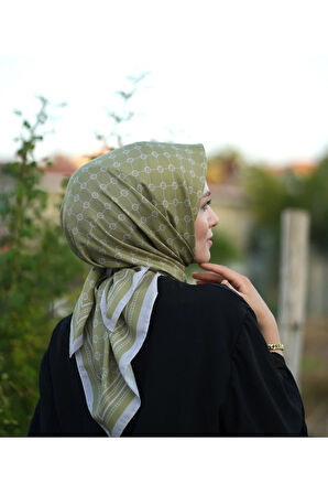 MONOGRAM PAMUKLU SOFT EŞARP