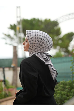 MONOGRAM PAMUKLU SOFT EŞARP