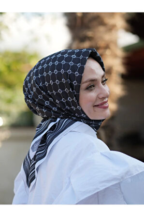 MONOGRAM PAMUKLU SOFT EŞARP