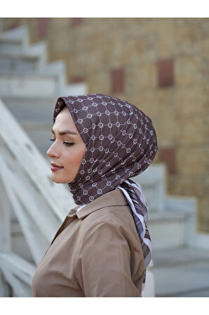 MONOGRAM PAMUKLU SOFT EŞARP