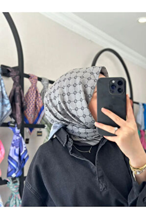 MONOGRAM PAMUKLU SOFT EŞARP