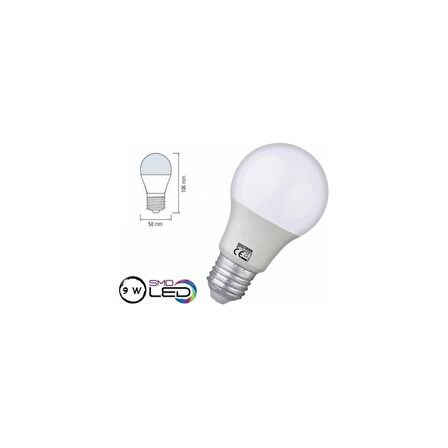 Horoz 9 Watt Led Ampul 900 Lümen Işık Gücü (Beyaz Renk - 1 Yıl Garanti)