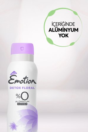 Emotion Detox Floral Kadın Vegan Deodorant 200 ml (3 adet)