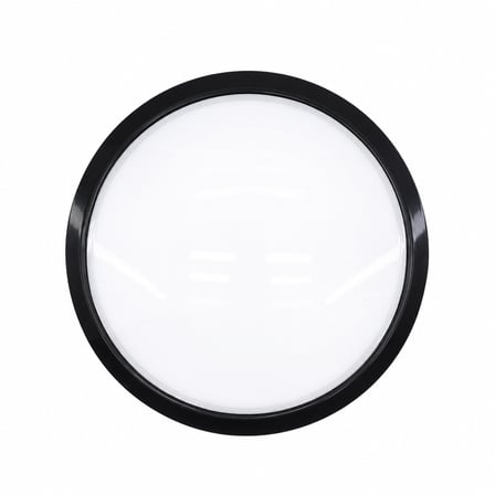 20W SİYAH METAL KASA SIVA ÜSTÜ YUVARLAK LEDLİ GLOP ARMATÜR IP20 6500K - 1800Lm E1212/S (5566)