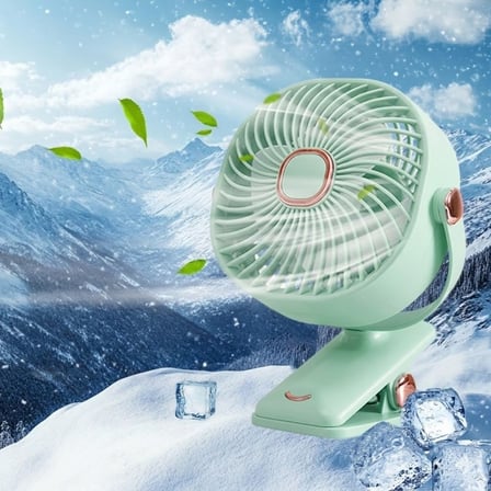3 Kademeli Mandallı Masaüstü Fan – 360° Tam Tur Dönebilen Oynar Başlıklı Duvara Monte Edilebilen Mini Fan ZB113 (5566)