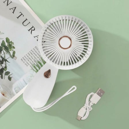 3 Kademeli Çanta Tipi El Fanı – Taşınabilir Mini Serinletici Silikon Askılı Fan ZB103 (5566)