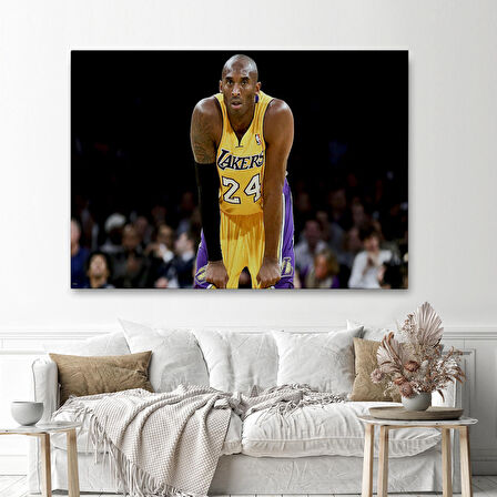 Kobe Bryant Los Angeles Lakers Kanvas Tablo / Black Mamba-5149