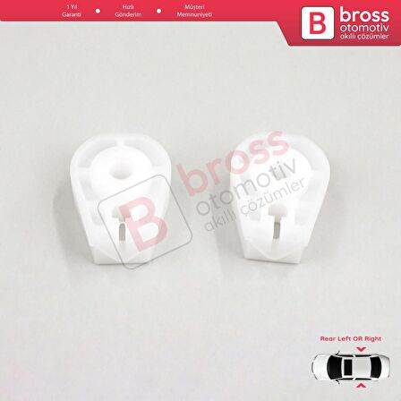 Renault Megane 2 Cabriolet İçin 2 Adet Arka Sağ veya Sol Kapı Cam İndirme Kaldırma Mekanizma Klipsi