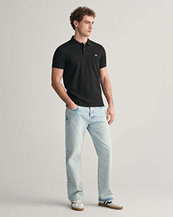 GANT Erkek Siyah Regular Fit Polo