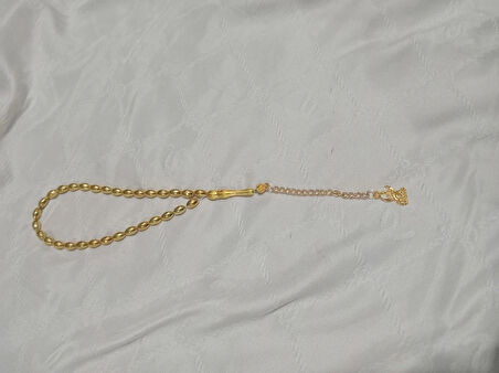 ŞIK ALTIN KAPLAMA PARLAK TESBİH