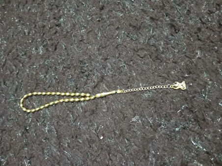 ŞIK ALTIN KAPLAMA PARLAK TESBİH