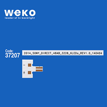 WKSET-6514 37207X12 2014_SONY_DIRECT_48_A/B_3228_6LEDS140404 12 ADET LED BAR