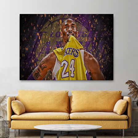 Kobe Bryant Los Angeles Lakers Kanvas Tablo / Black Mamba-5151