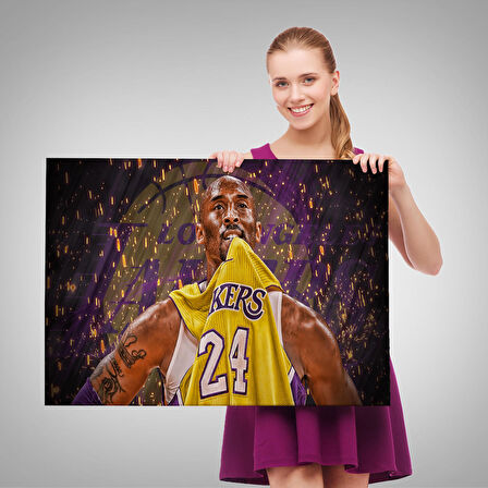 Kobe Bryant Los Angeles Lakers Kanvas Tablo / Black Mamba-5151