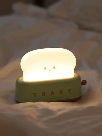 Yeşil Tost Gece Lambası – Sevimli LED Işık,Hediyelik Led Lamba