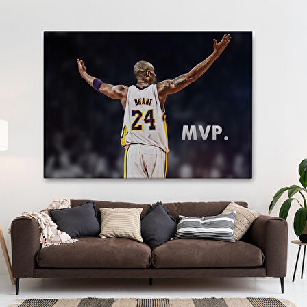 Kobe Bryant Los Angeles Lakers Kanvas Tablo / Black Mamba-5152