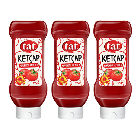 Tat Ketçap 650 gr Acısız x 3 Adet