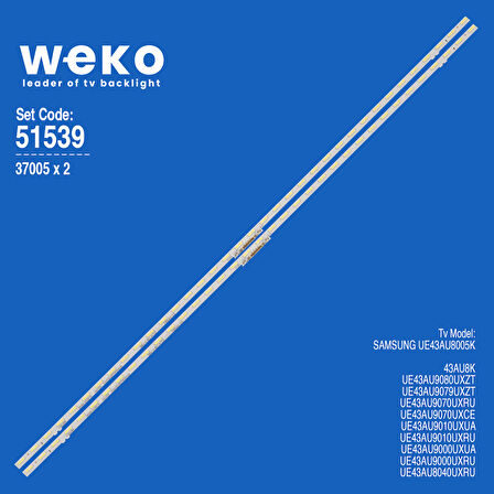 WKSET-6539 37005X2 BN96-52587A REV00 ES43SV8FPKWA36  2 ADET LED BAR (36LED)